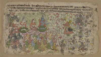 Rama e Sita con esercito di scimmie da Anonymous