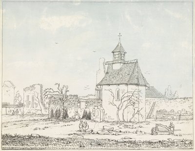 Rovine di Hougoumont (serie: Sette tavole di Waterloo e dintorni) da Anonymous