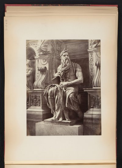 Scultura di Mosè di Michelangelo, monumento per Giulio II, S. Pietro in Vincoli a Roma, Italia da Anonymous