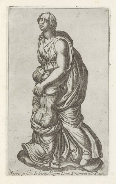 Sculptuur van Niobe met haar dochter da Anonymous