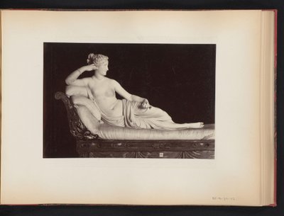 Scultura di Paolina Borghese-Bonaparte come Venere Vincitrice di Antonio Canova nella Galleria Borghese a Roma, Italia da Anonymous