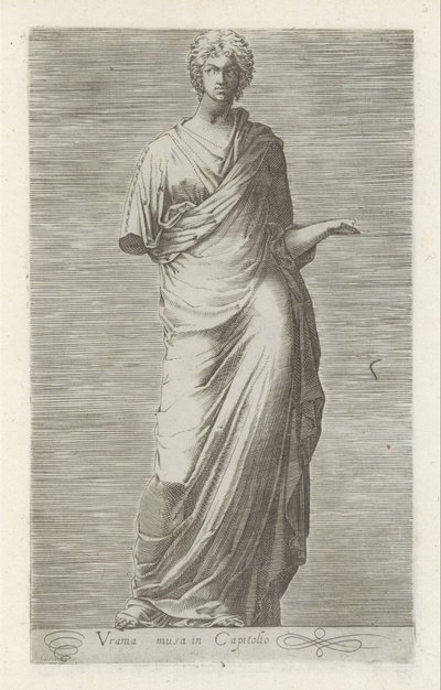Scultura di Urania, musa dell