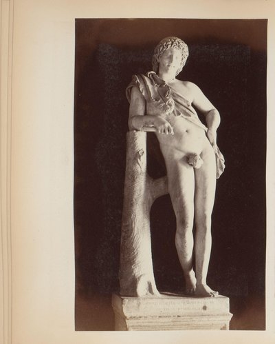 Sculptuur van de rustende satyr in de Capitolijnse Musea te Rome, Italië da Anonymous