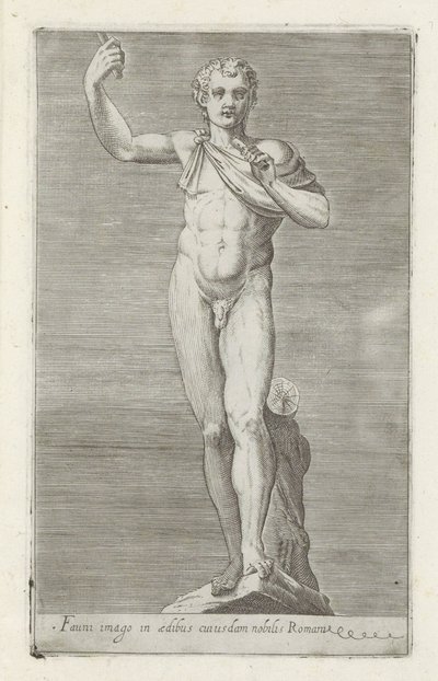 Scultura di un fauno da Anonymous