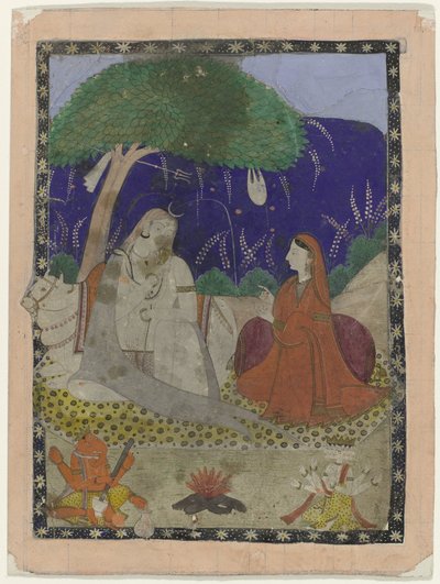 Shiva e Parvati con bambini da Anonymous