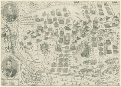 Battaglia di Nieuwpoort, 1600 da Anonymous