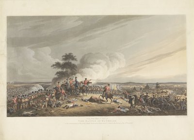 Battaglia di Waterloo, 1815 Veduta da Mont St. Jean della Battaglia di Waterloo, all