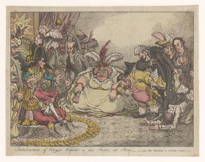 Caricatura con Napoleone e Fox, 1802 da Anonymous