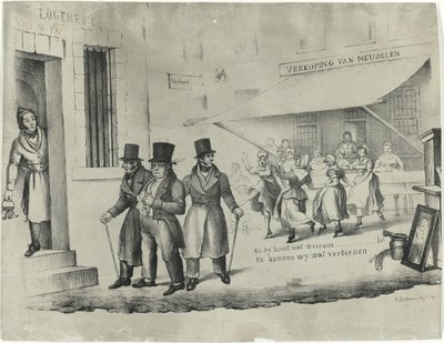 Caricatura di C. Seyn, 1838-1839 da Anonymous