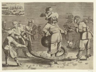 Caricatura di Cromwell come l