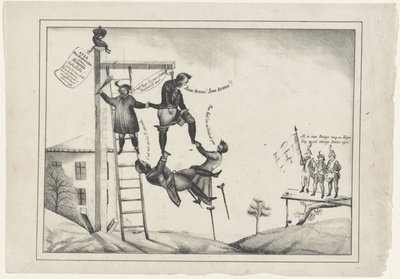 Caricatura della Milizia Volontaria, 1830 Alle armi! Alle armi! da Anonymous