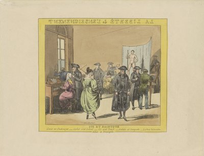 Caricatura sulla libertà di insegnamento, 1828 da Anonymous