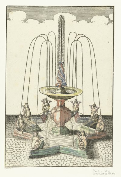 Bacino a forma di stella (Architectura Curiosa Nova) da Anonymous