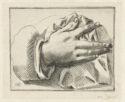 Studio di una mano da Anonymous