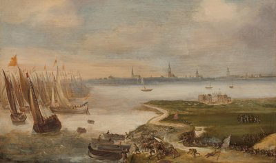 La sconfitta olandese a Blokkersdijk, vicino ad Anversa, 1605 da Anonymous