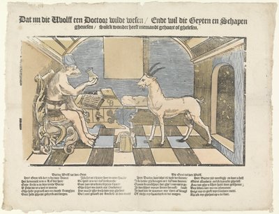 Il lupo e la capra (De wolf en de geit) da Anonymous