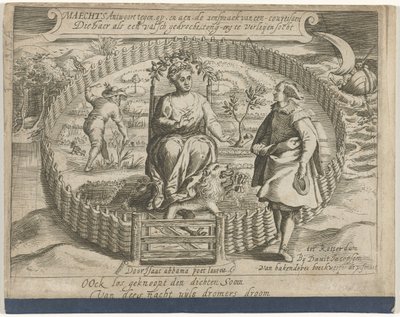 Pagina del titolo del pamphlet: Risposta di Maechts contro, su, e a, il discorso di una cortigiana, 1617 da Anonymous