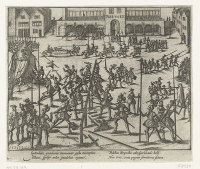 Torneo nella Piazza Grande di Bruxelles, 1569 da Anonymous