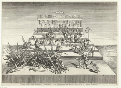 Rappresentazione teatrale sulla guerra e la pace; ingresso di Ferdinando a Gand nel 1635 da Anonymous