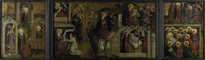 Trittico con scene della vita della Vergine da Anonymous