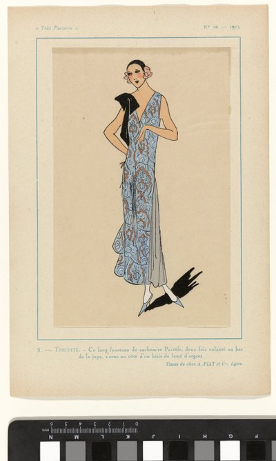 Très Parisien, 1923, No 10: 3.- TIMIDEZZA. - Questo lungo abito... da Anonymous