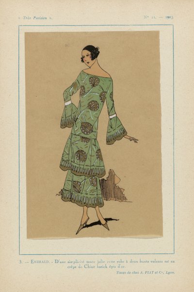 Très Parisien, 1923, No 11: 3. - SMERALDO. - Di una semplicità tutta carina... da Anonymous