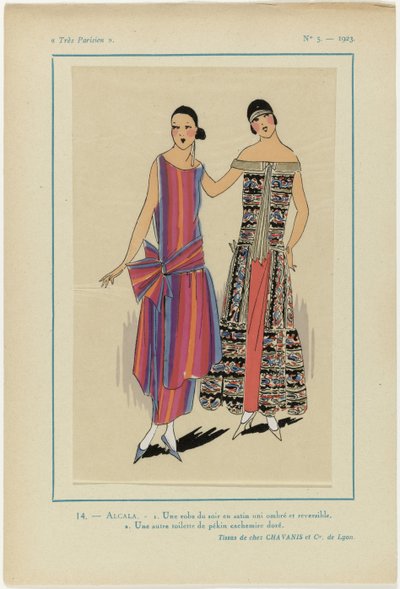 Très Parisien, 1923, No 5: 14.- ALCALA. - 1. Un abito da sera... da Anonymous