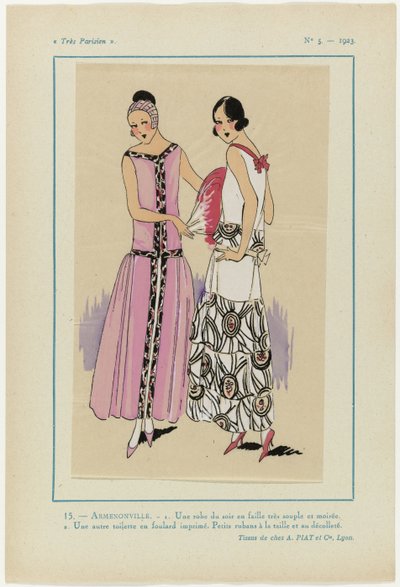 Très Parisien, 1923, No 5: 15.- ARMENONVILLE. - 1. Un abito da sera... da Anonymous