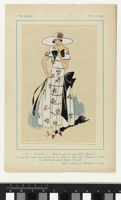 Très Parisien, 1923, No 5: 17.- TIMIDITÉ. - 1. Abito di velo da Anonymous