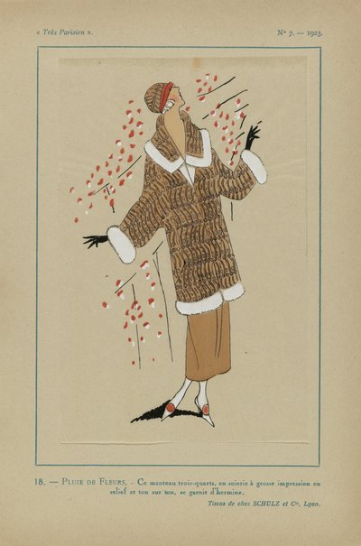 Très Parisien, 1923, No 7: Pioggia di fiori da Anonymous