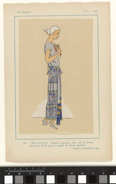 Très Parisien, 1923, No 9: Melanconico. - Semplice e grazioso... da Anonymous