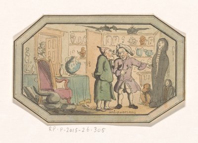 Due antiquari in un interno da Anonymous