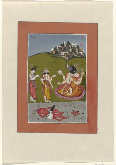 Varaha (incarnazione di Vishnu come cinghiale) Avatars di Vishnu (titolo della serie) da Anonymous
