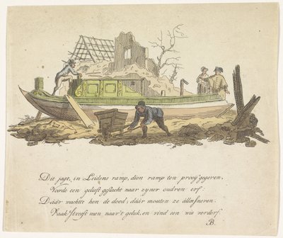 Caccia distrutta di Rietmilder, 1807 da Anonymous