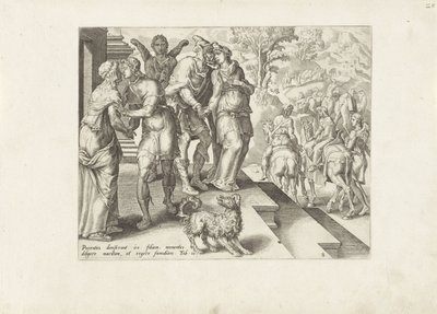 Partenza di Tobia e Sara (serie di racconti di Tobia) da Anonymous