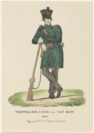 Cacciatore volontario di Van Dam, 1830 da Anonymous