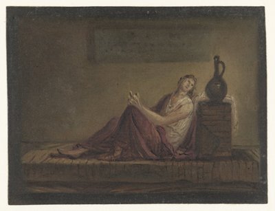 Donna seduta sul letto in una cella da Anonymous
