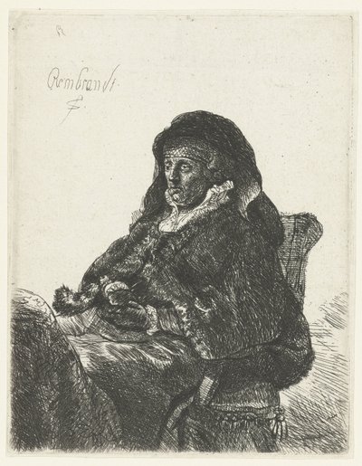 Vedova con guanti neri da Anonymous