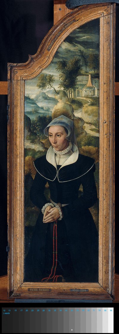 Ala di un Trittico con il Ritratto di Elisabeth Canneel da Anonymous