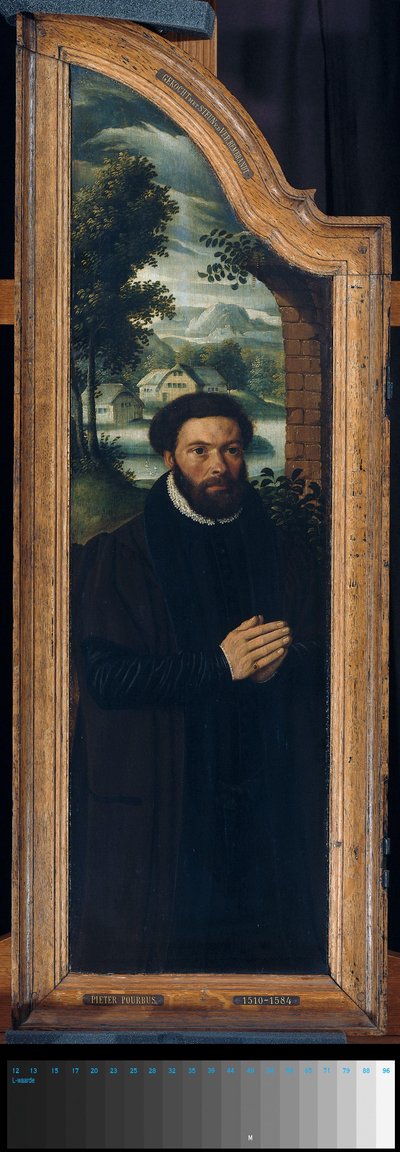 Ala di un trittico con il ritratto di Julien de Brouckere da Anonymous