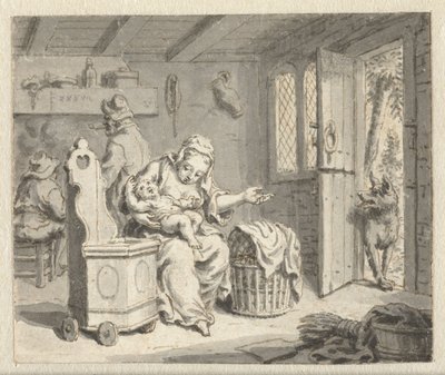 Il lupo, la madre e il bambino (Progetti per illustrazioni per un