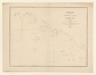 Carta nautica di una parte della costa occidentale di Sumatra da Anonymous
