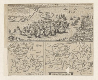 Battaglia navale nello stretto, 1658 da Anonymous