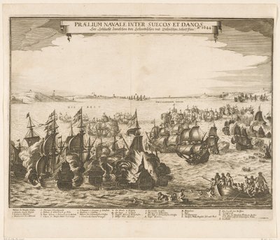 Battaglia navale tra le flotte svedesi e danesi nel Belt, 1644 da Anonymous