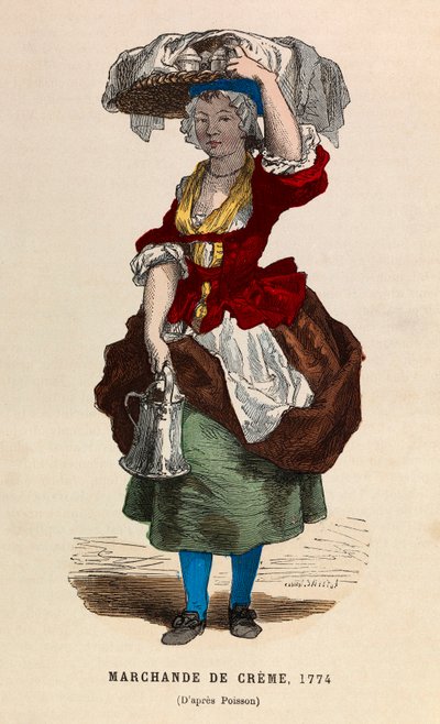 Un mercante di crema nel 1774 da Anonymous Anonymous