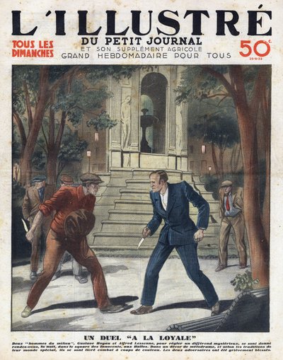 Un duello leale: Gustave Hoyau e Alfred Lessene si incontrarono di notte nella piazza des Innocents aux Halles e combatterono con un coltello da Anonymous Anonymous