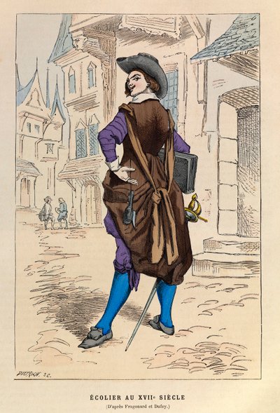 Uno studioso a Parigi nel XVII secolo - collezione privata da Anonymous Anonymous