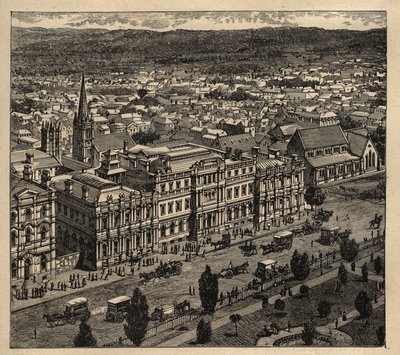Adelaide - Australia - 1890 - incisione 1890 da Anonymous Anonymous