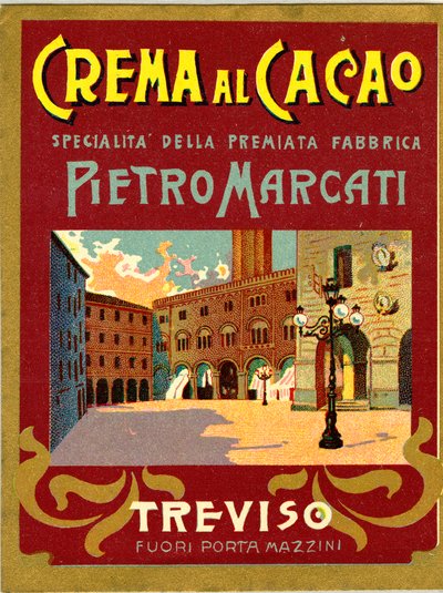 Pubblicità per la crema di cacao Marcati di Treviso da Anonymous Anonymous