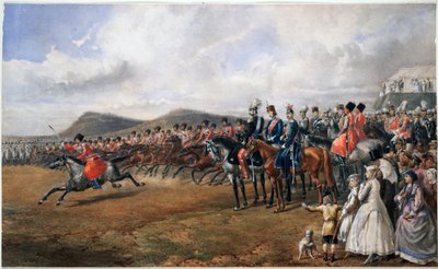 Alessandro II passa in rassegna le truppe da Anonymous Anonymous
